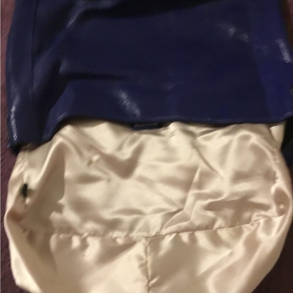 Milly Royal Blue Leather Medium Size Shoulder Bag - Picture 10 of 16